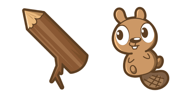 Cute Beavercustom cursor pack