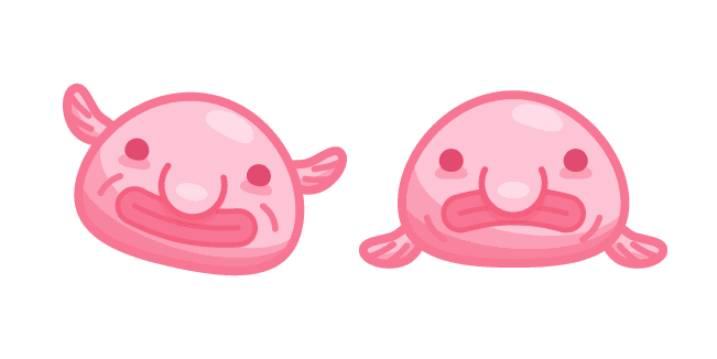 Cute Blobfishcustom cursor pack