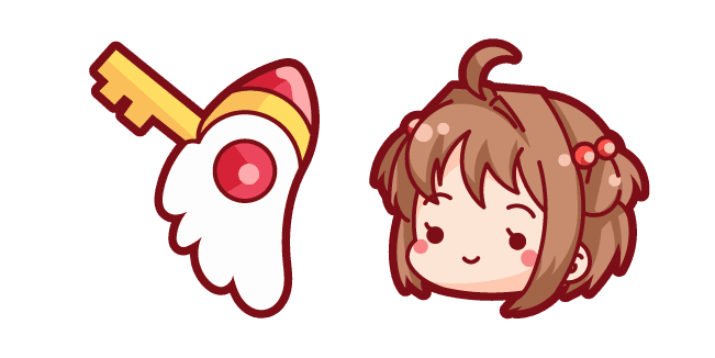 Cute Cardcaptor Sakura Sakura Kinomoto and Keycustom cursor pack