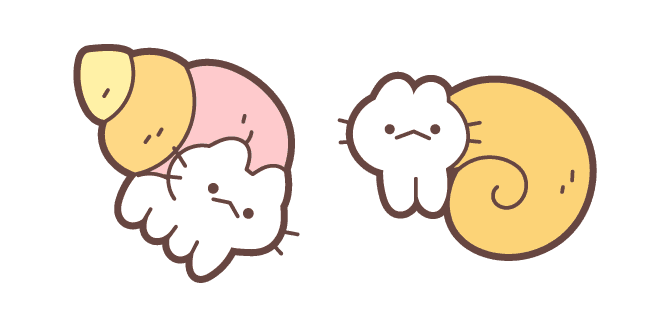 Cute Cat Snailcustom cursor pack