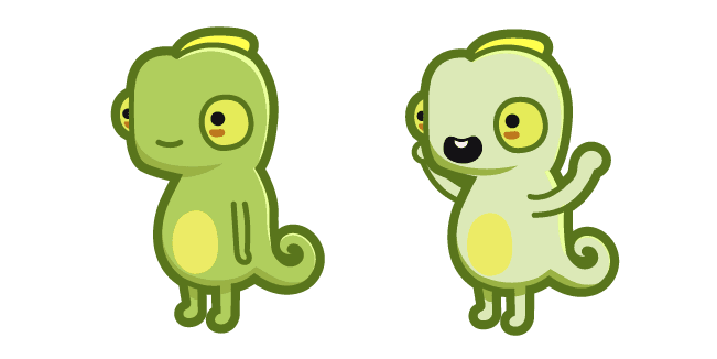 Cute Chameleoncustom cursor pack