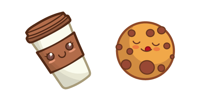 Cute Coffee and Chocolate Cookiecustom cursor pack