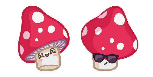 Cute Cool Mushroomcustom cursor pack