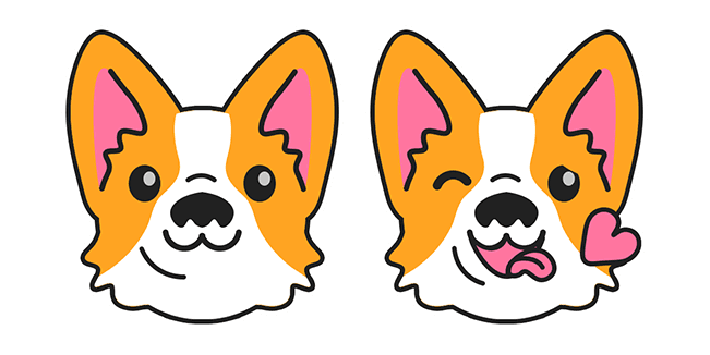 Cute Corgi Puppycustom cursor pack