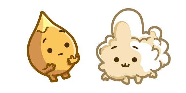 Cute Corn Kernel and Popcorncustom cursor pack