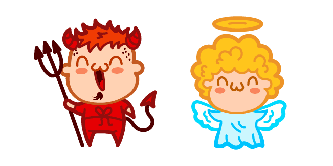 Cute Devil and Angelcustom cursor pack