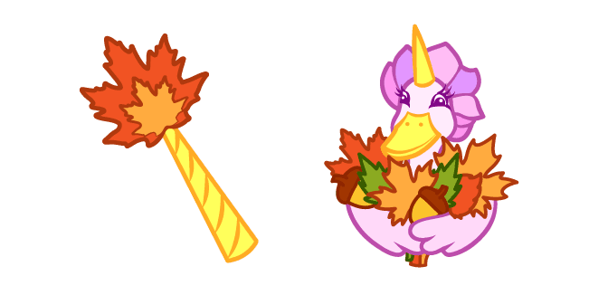 Cute Duck Unicorn Autumn Bouquetcustom cursor pack