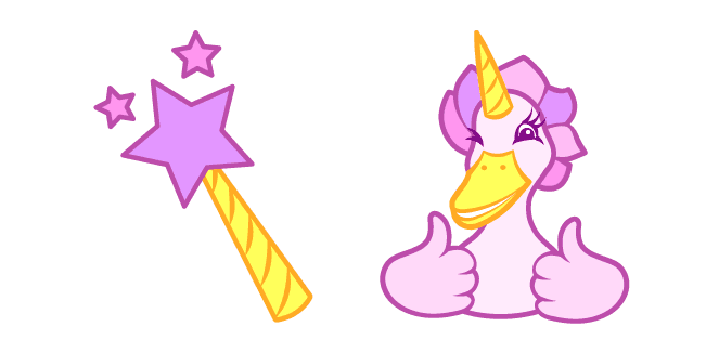 Cute Duck Unicorn Everything Is Goodcustom cursor pack