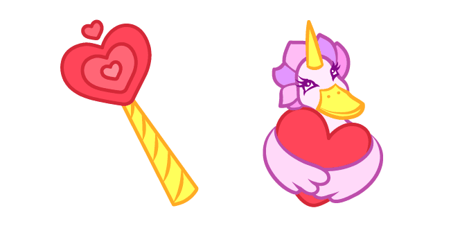 Cute Duck Unicorn Lovecustom cursor pack