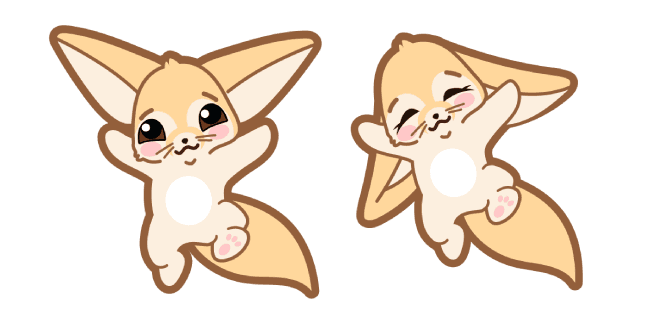 Cute Fennec Foxcustom cursor pack