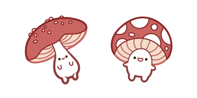 Cute Fly Agaric Mushroomscustom cursor pack