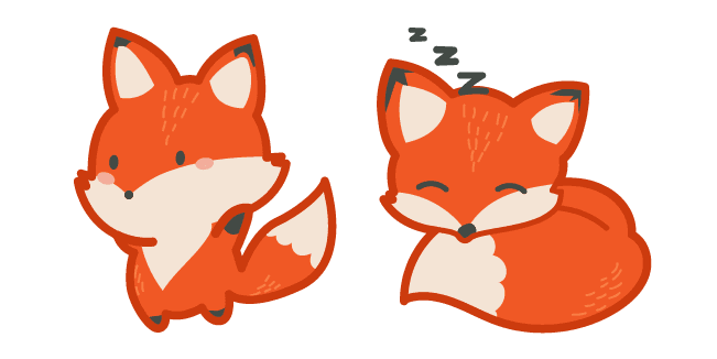 Cute Foxcustom cursor pack