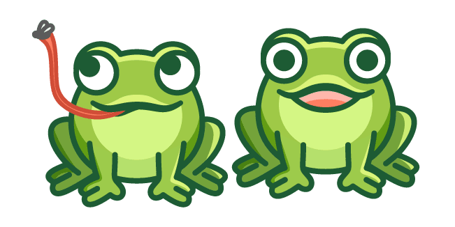 Cute Frog Catch a Flycustom cursor pack