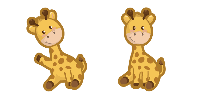 Cute Giraffecustom cursor pack