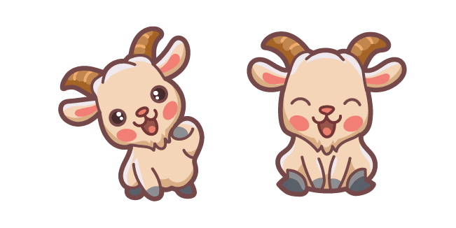 Cute Goatcustom cursor pack