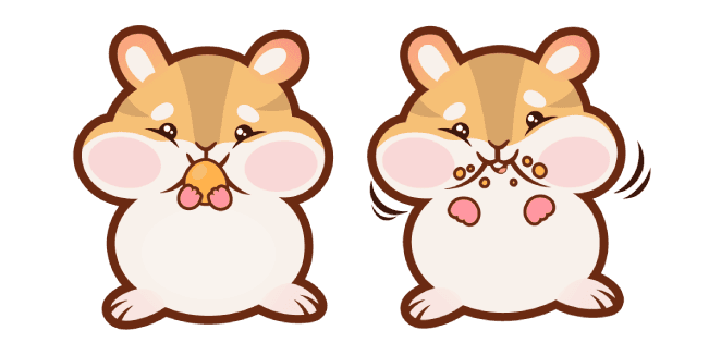 Cute Hamstercustom cursor pack