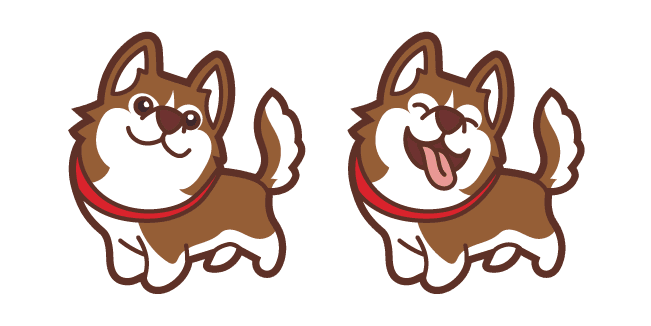 Cute Huskycustom cursor pack