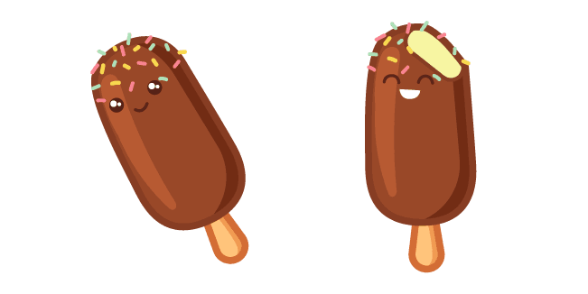 Cute Ice Cream on a Stickcustom cursor pack