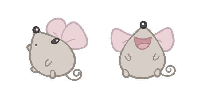 Cute Laughing Mousecustom cursor pack