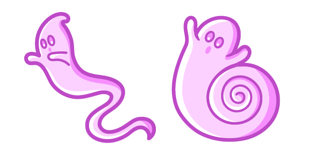 Cute Long Tail Ghostcustom cursor pack