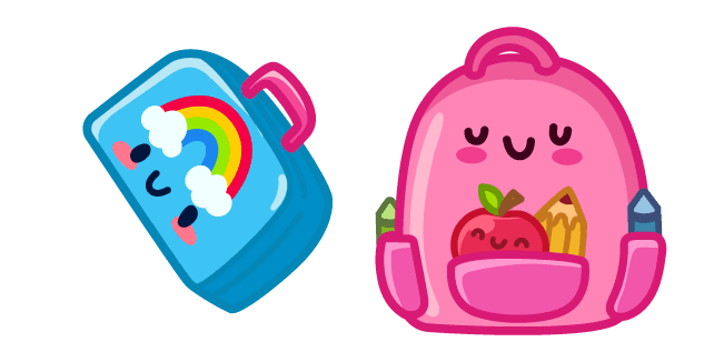 Cute Lunch Box and Backpackcustom cursor pack