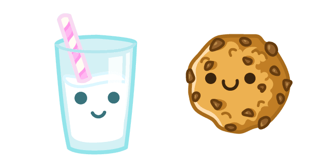 Cute Milk and Cookiecustom cursor pack