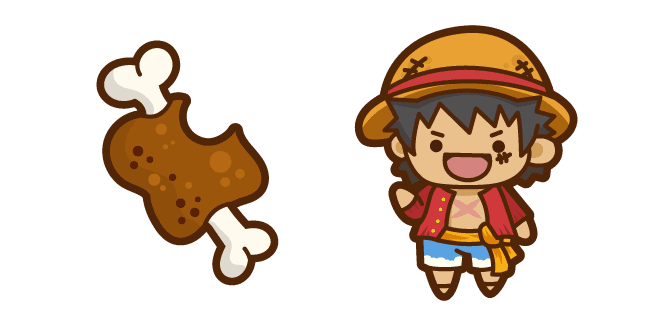 Cute Monkey D Luffycustom cursor pack