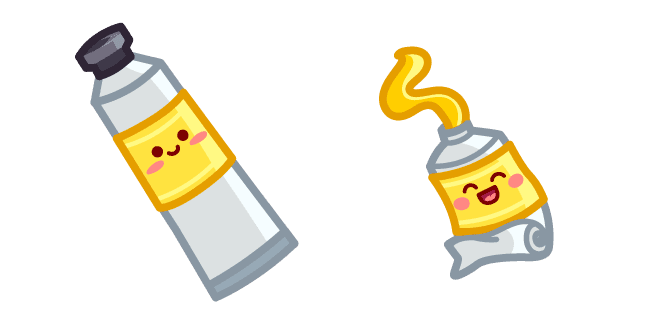 Cute Paint Tubecustom cursor pack