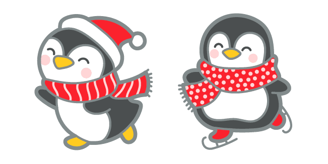 Cute Penguin in Scarfcustom cursor pack