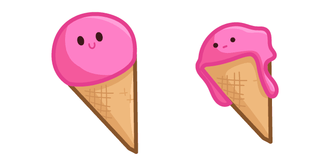 Cute Pink Ice Creamcustom cursor pack