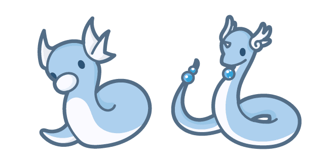 Cute Pokemon Dratini and Dragonaircustom cursor pack