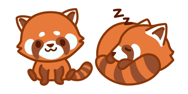 Cute Red Pandacustom cursor pack