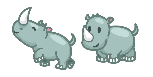 Cute Rhinoceroscustom cursor pack