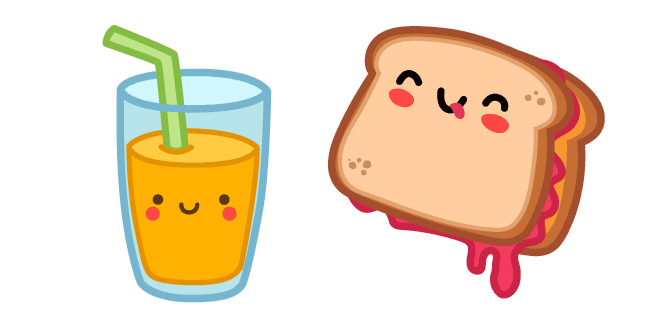 Cute Sandwich and Juicecustom cursor pack