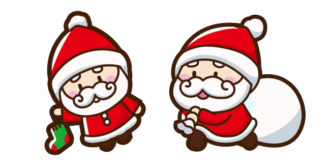 Cute Santa Clauscustom cursor pack