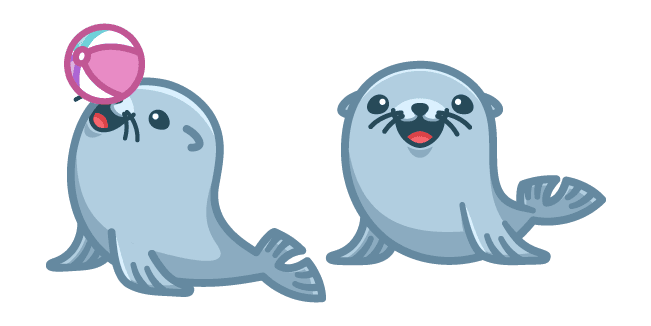 Cute Sea Lioncustom cursor pack