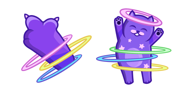 Cute Space Cat Hula Hoopcustom cursor pack