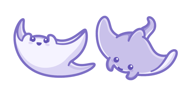 Cute Stingraycustom cursor pack