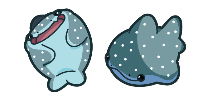 Cute Whale Sharkcustom cursor pack