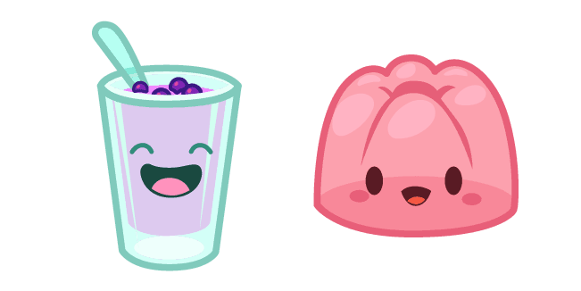 Cute Yogurt and Jellycustom cursor pack