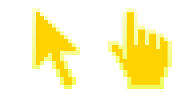 Cyber Yellow Pixelcustom cursor pack