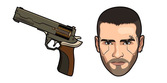 Cyberpunk 2077 Vincent and Revolvercustom cursor pack