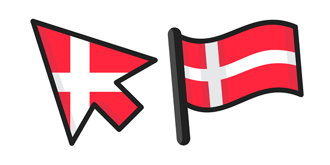 Denmark Flagcustom cursor pack