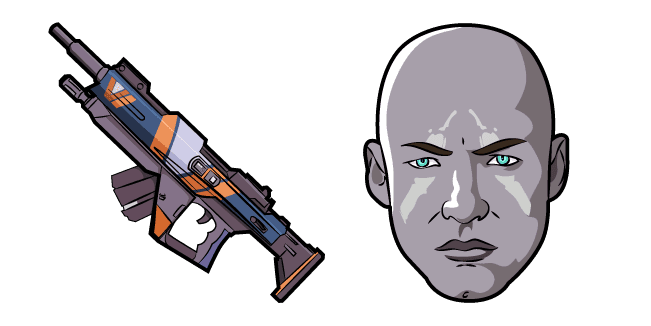 Destiny 2 Zavala and Origin Story Riflecustom cursor pack