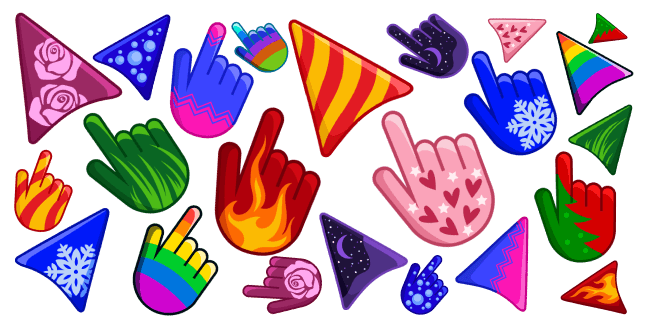 Detailed Colors cursor collection