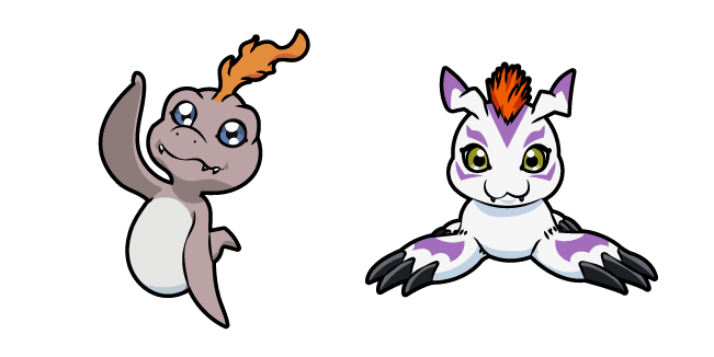 Digimon Bukamon and Gomamoncustom cursor pack