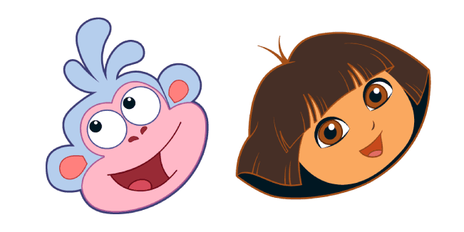 Dora the Explorer Dora and Boots the Monkeycustom cursor pack