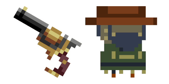 Enter the Gungeon Gunslinger Slingercustom cursor pack