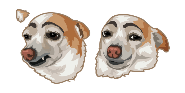 Eyebrows Dog Memecustom cursor pack