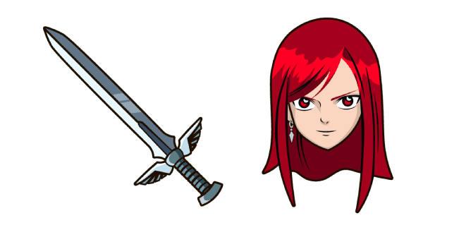 Fairy Tail Erza Scarletcustom cursor pack